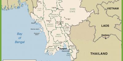 Birmanian mapa politikoa